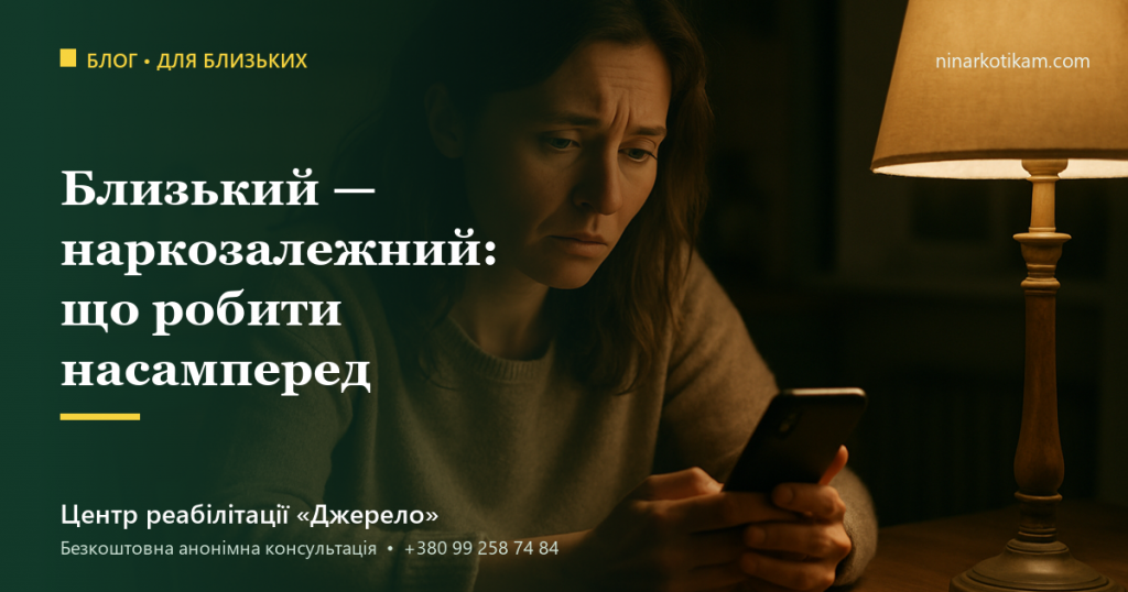 Близька людина наркозалежна: що робити насамперед