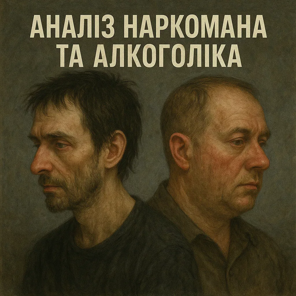 Аналіз наркомана та алкоголіка