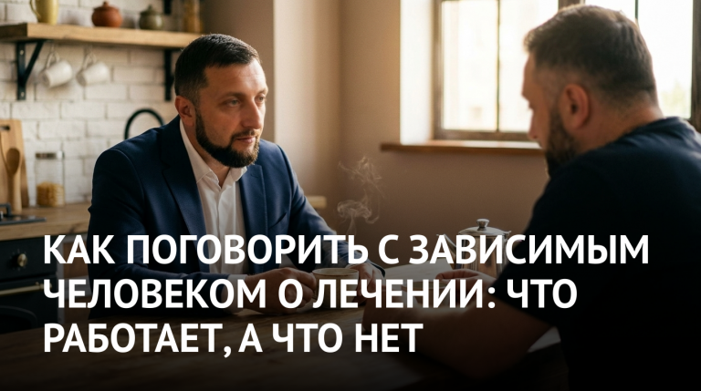 Как поговорить с зависимым человеком о лечении: что работает, а что нет