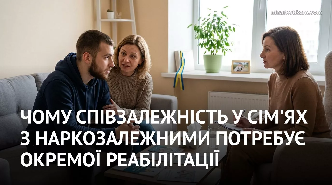 співзалежність у сім'ях з наркозалежними консультація