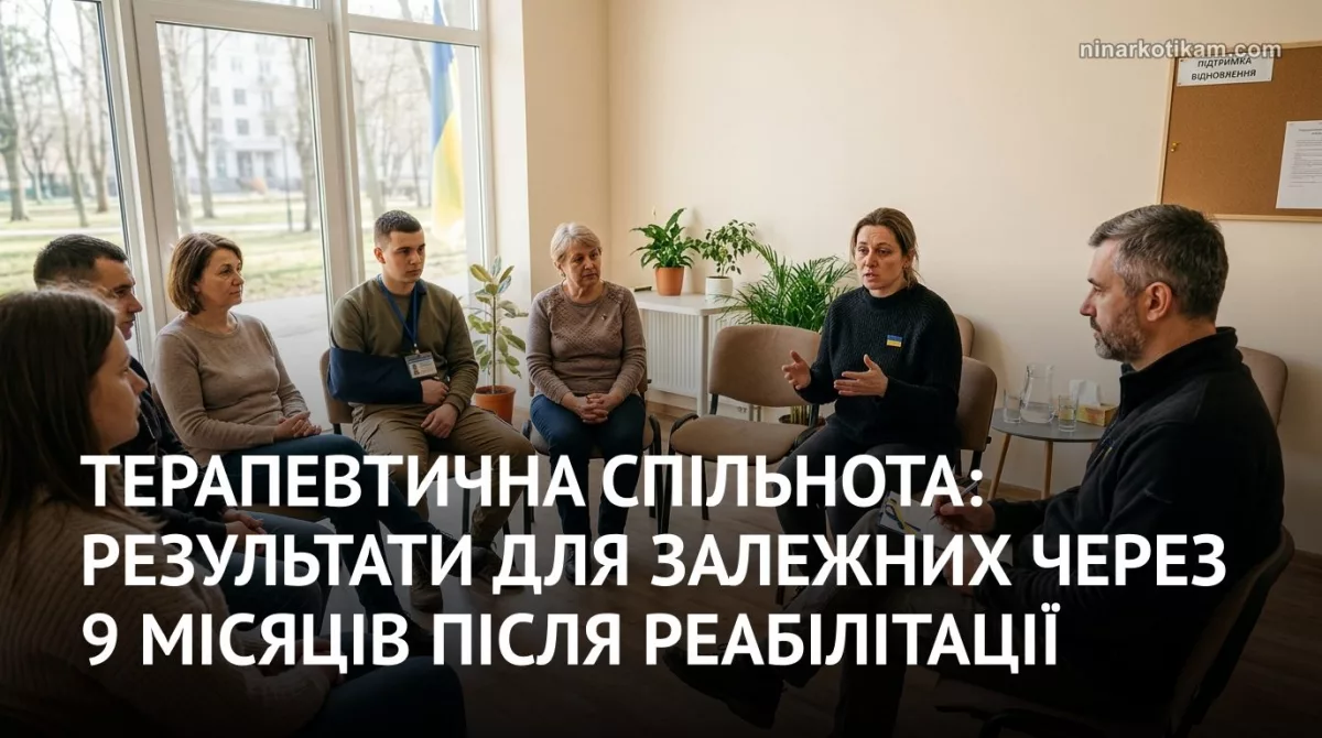 Групова терапія у реабілітаційному центрі з учасниками у колі