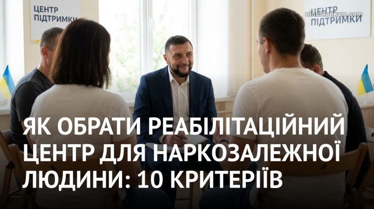 Як обрати реабілітаційний центр для наркозалежної людини: 10 критеріїв