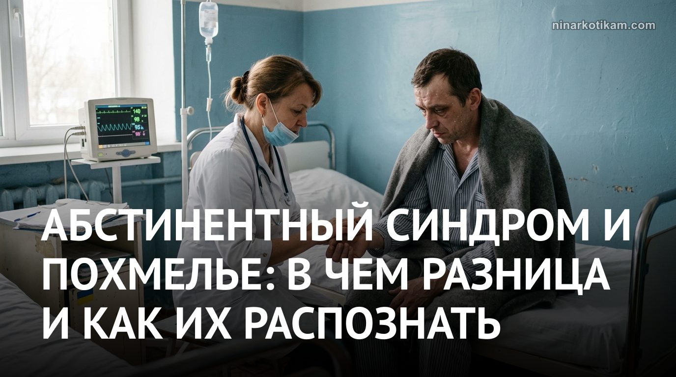 абстинентный синдром и похмелье в наркологической клинике
