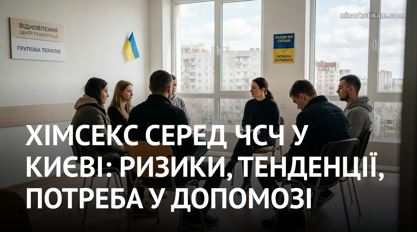 Хімсекс серед ЧСЧ у Києві: групова робота в реабілітаційному центрі, де обговорюють його ризики