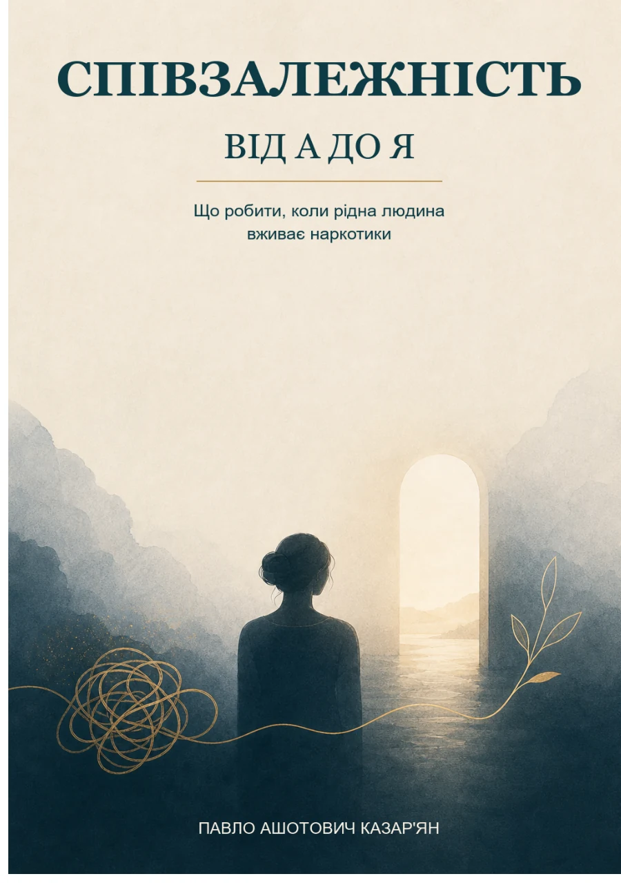 Обкладинка книги Павла Казарʼяна «Співзалежність від А до Я»