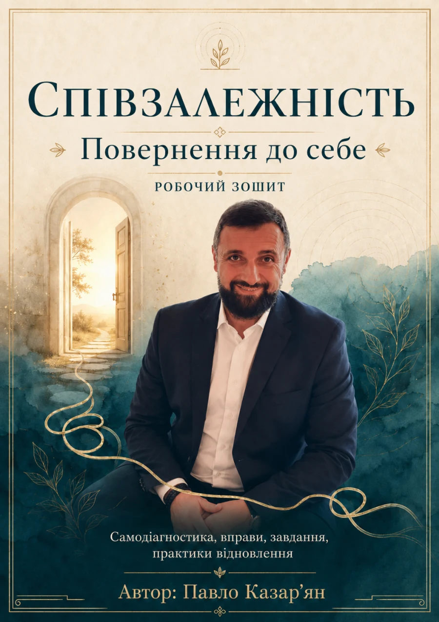 Обкладинка робочого зошита «Співзалежність від А до Я» Павла Казарʼяна