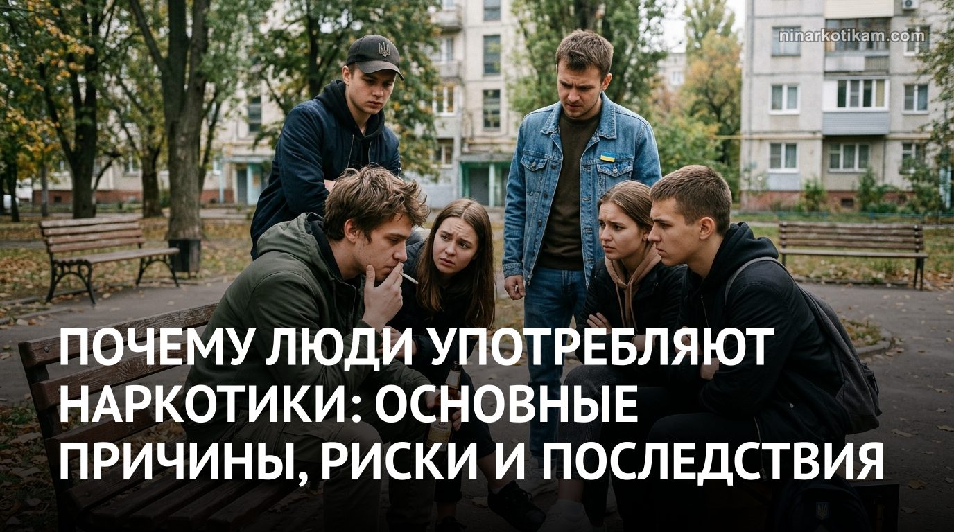 причины употребления наркотиков среди молодежи в Украине