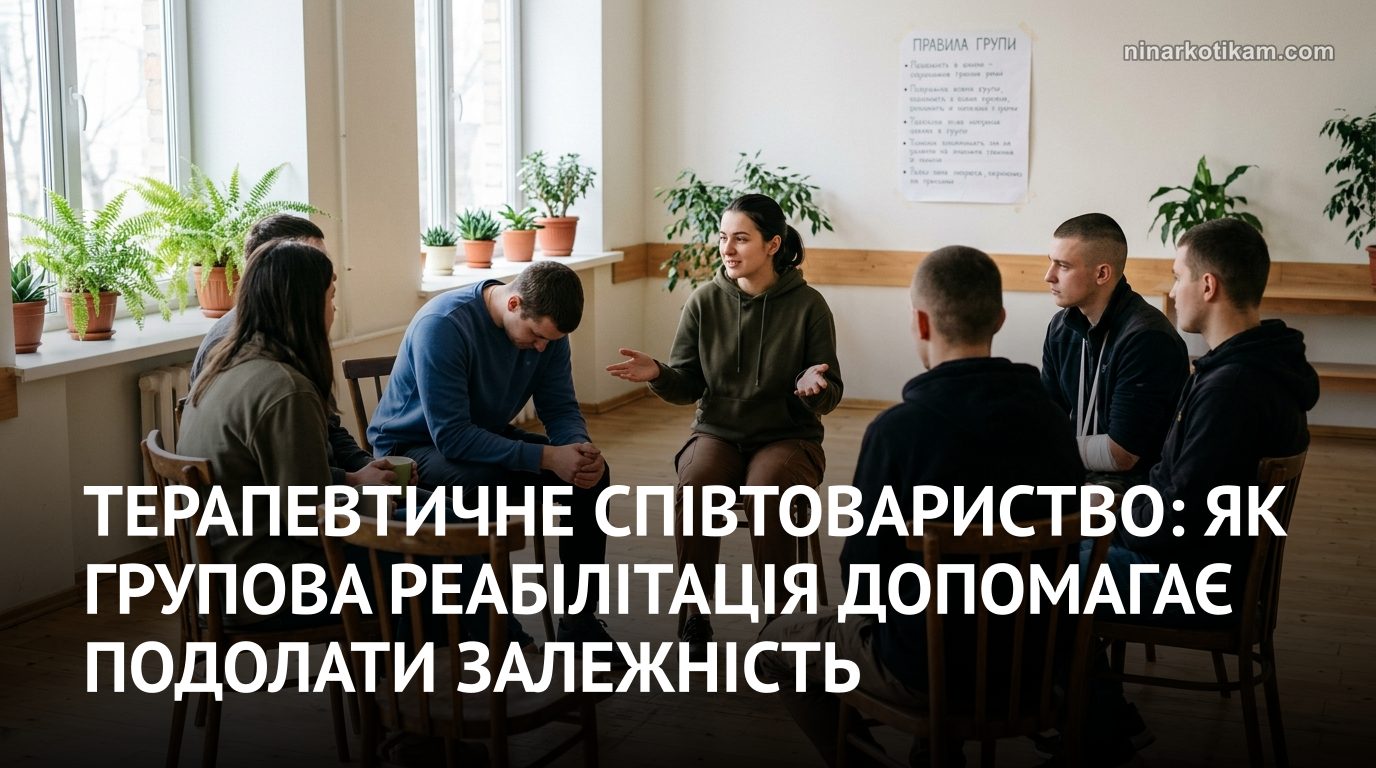 групова терапія терапевтичне співтовариство молоді люди реабілітація