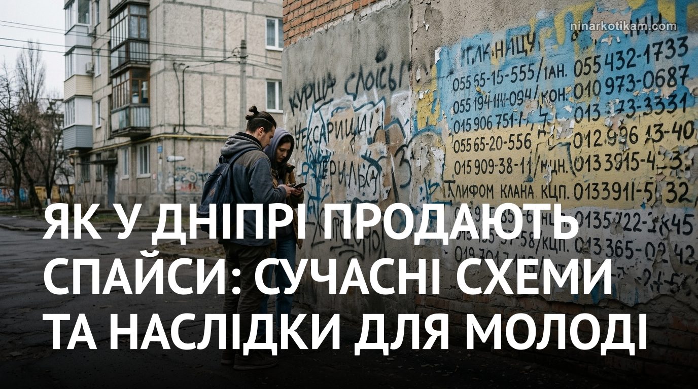 Синтетичні наркотики в Дніпрі: написи на стінах і молодь біля оголошень
