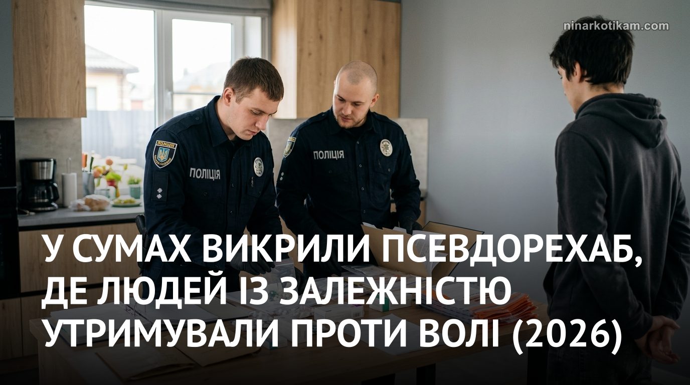 Незаконний реабілітаційний центр у Сумах: поліція вилучає препарати під час обшуку