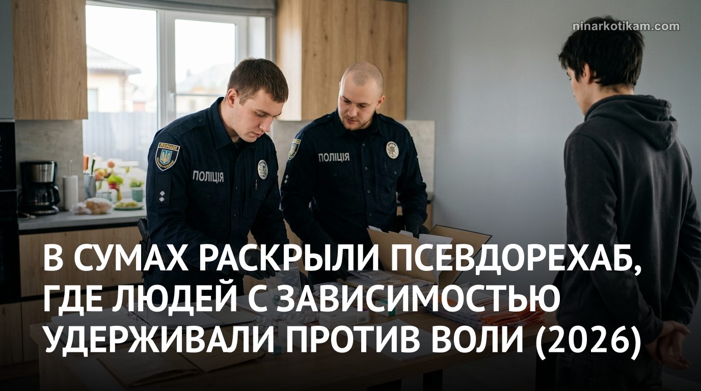 Незаконный реабилитационный центр в Сумах: полиция изымает препараты во время обыска