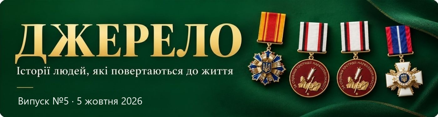 Журнал «Джерело» - історії людей, які повертаються до життя. Випуск №5, 5 жовтня 2026. Відзнаки МВС України